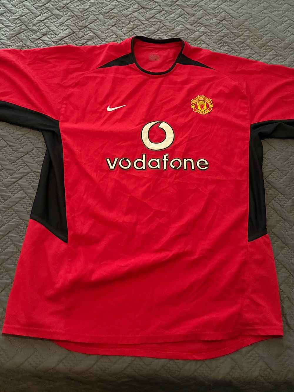 **Vintage Nike Red Manchester United Home jersey/shirt 2002-2004